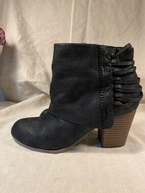 Women’s Black Taranto Suede Strappy Ankle Boot